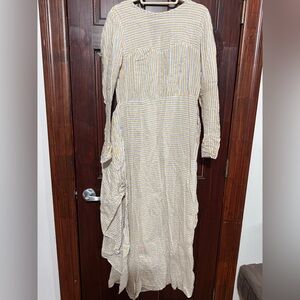 Striped Long Sleeve Maxi Dress